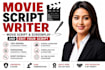 write a professional movie script, screenplay, and edit your script