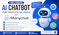 create ai chatbot for your social media with manychat