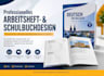design a german workbook ,textbook design for schools, publishers