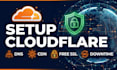 setup cloudflare, dns, cdn with free ssl certificate