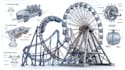 create 3d roller coaster, amusement ride and game ready theme park assets