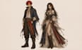 draw hand drawn concept character designs with turnaround