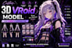 create 3d character model, vtuber, vroid and vrchat avatar