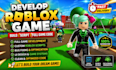 be roblox game developer, roblox scripter full game development and bug fix