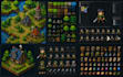 2d pixel art tilesets sprite sheet pixel game character on aseprite, libresprite