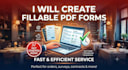 do restaurant menu data entry and create fillable pdf form