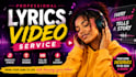 create an awesome animated lyric video