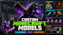 create minecraft blockbench models, mobs, animation and textures