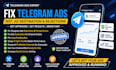 fix telegram ads, fix telegram ads bot ad destination, resolved all rejected ad