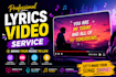 create a professional individual music lyric video
