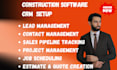 setup construction CRM buildertrend jobnimbus jobber procore buildops