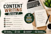 write SEO friendly blog posts and articles