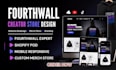 design fourthwall website redesign forth wall store, shopify pod store merch