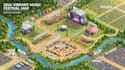 design 3d isometric event map, festival map, campground map, venue layout