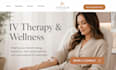 design squarespace iv therapy website hydration clinic appointment booking seo