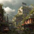 design an environment concept art illustration