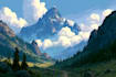 create fantasy landscape illustrations