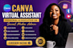 be your canva virtual assistant personal executive va social media admin canva
