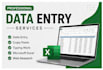do data entry, copy paste, typing and microsoft excel work