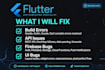 fix bugs and errors in your flutter app