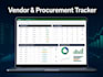 build a custom excel vendor and procurement tracking system