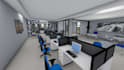 design modern office interiors with realistic 3d renders
