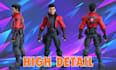create 3d game character modeling, game assets and animation