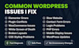 fix wordpress errors, bugs and issues