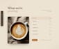 build a specialty coffee cafe website