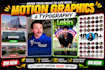 make stunning typography animation and motion graphics video