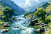 landscape oil painting art