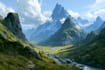 create fantasy landscape illustrations