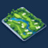 design a professional golf course vector map in illustrator