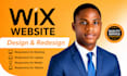 build wix website, design or redesign wix website development