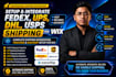 setup fedex, ups, dhl, usps shipping, integration, tracking, easyship for wix