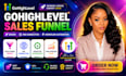 setup gohighlevel sales funnel design, dns connection, vsl, workflow automation