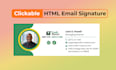 design clickable HTML email signature