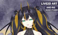 draw and rig 2d vtuber model, live2d vtuber, live2d rigging, vtuber design