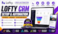 set up lofty CRM lofty website lofty automation lofty landing page lofty va loft