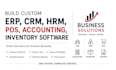 build erp, crm, hrm, pos, accounting, inventory software