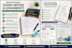 create professional study notes and assignments