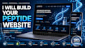 design a professional peptide, biotech, and research website