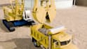 create 3d construction site animation, heavy machinery civil engineering process