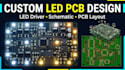 design custom led lighting pcb, driver circiuit, schematic and layout