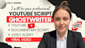 write engaging youtube script video script for documentaries and storytelling