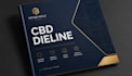 create cbd packaging dieline, hemp packaging and print ready die cut