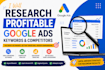 research profitable google ads keywords and competitors