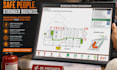 design fire escape plan, fire safety,fire exit plan and emergency evacuation map
