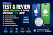 test and review your android and apple iphone ios app
