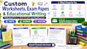 create exam papers, assessments, mcqs and worksheets